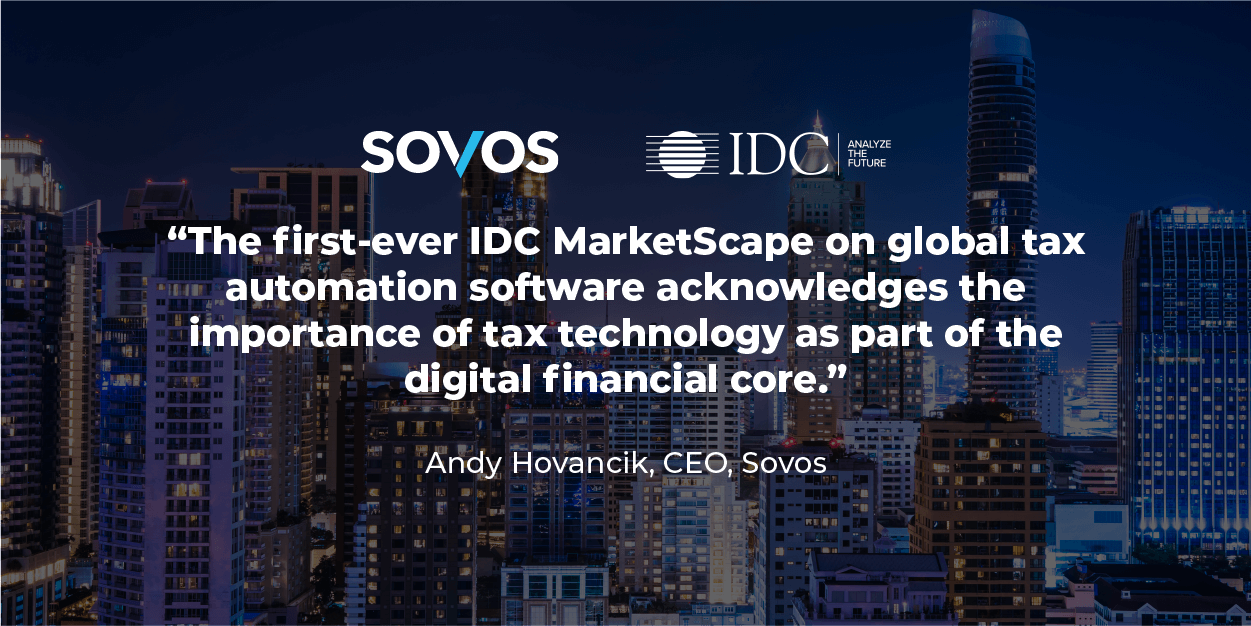 IDC MarketScape Report of Global Tax Automation Software | Sovos