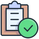 Click board with check mark