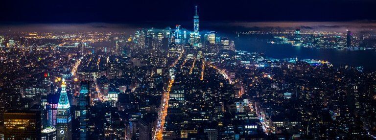 New York city at night