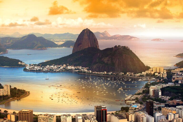 Aerial view of Rio de Janeiro, Brazil