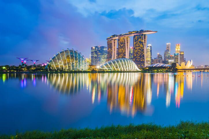 skyline of singapore