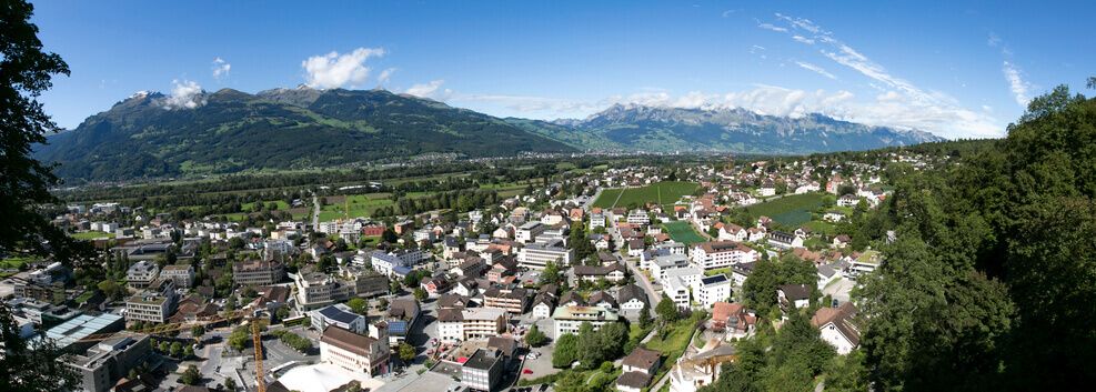 Panorama of Liechtenstein, Vaduz City