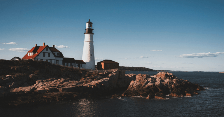 portland lighthouse in maine, USA